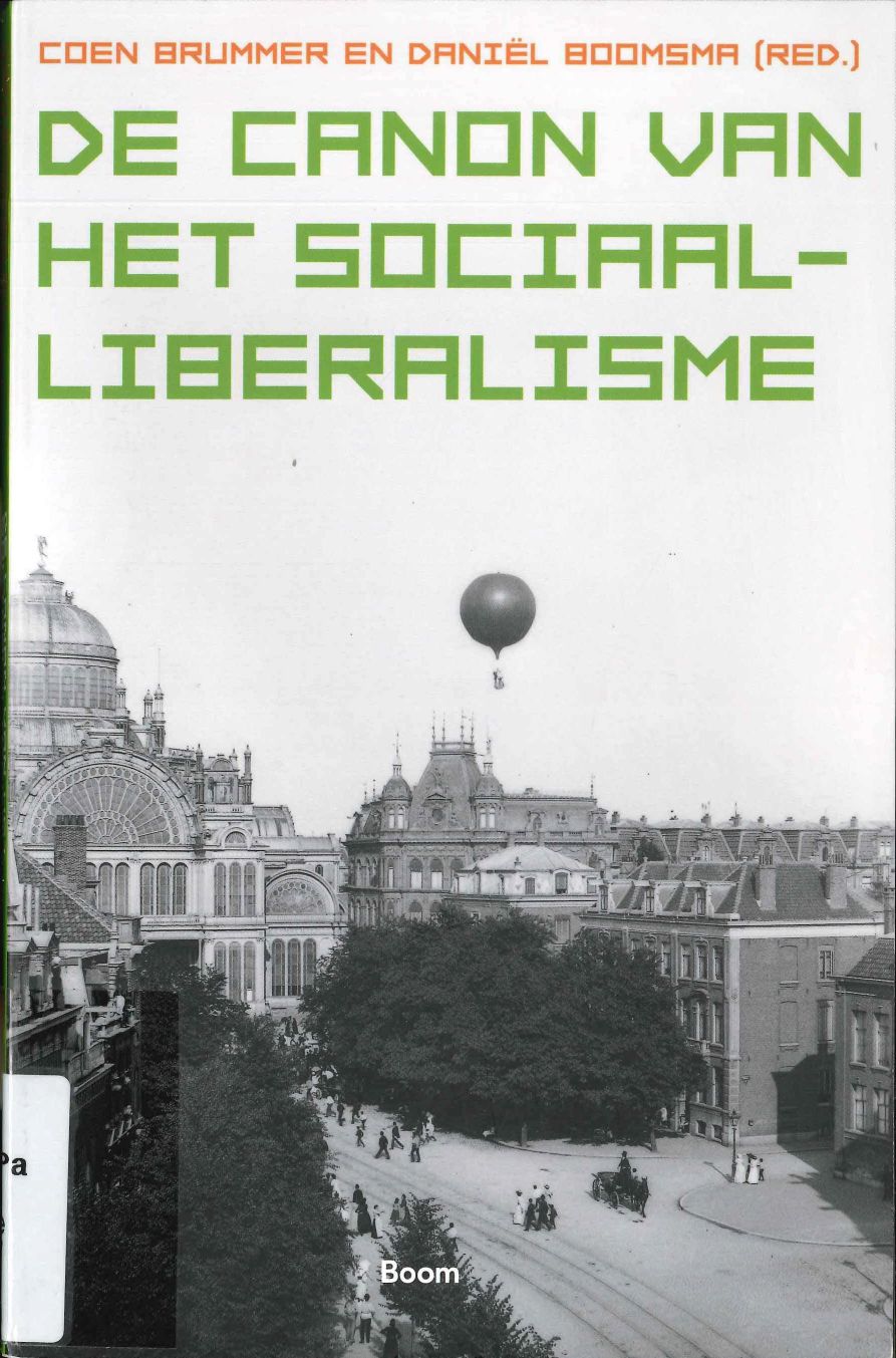 Cover van het boek "De canon van het sociaal-liberalisme" van Coen Brummer en Daniël Boomsma