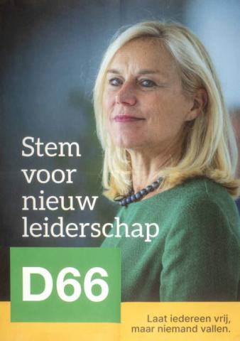 Affiche D66 voor de Tweede Kamerverkiezingen van 2021