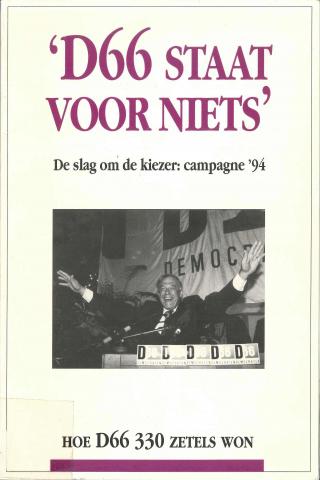 Cover van het boek "D66 staat voor niets"