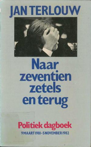 Cover van het boek "Naar zeventien zetels en terug" door Jan Terlouw