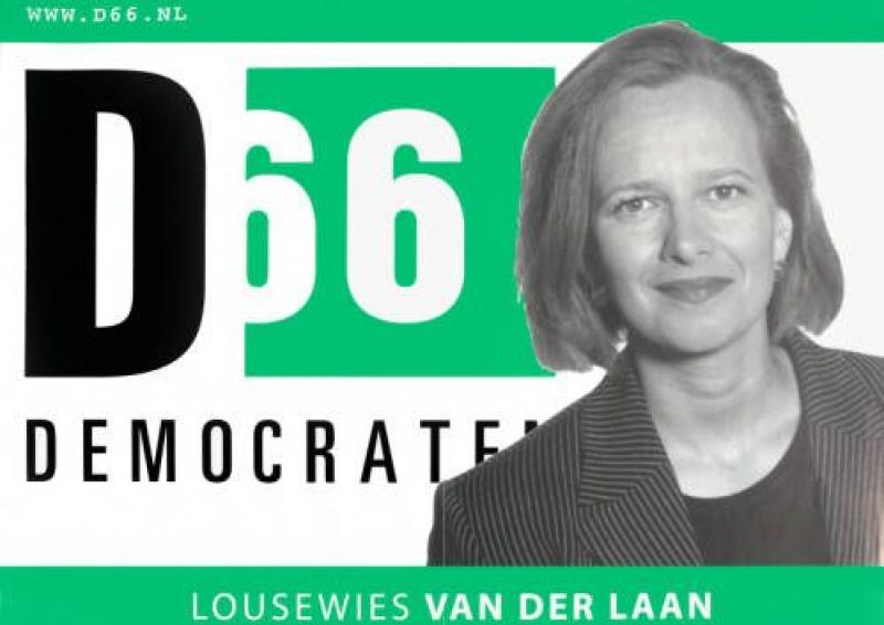 D66-affiche bij Europese verkiezingen in 1999.